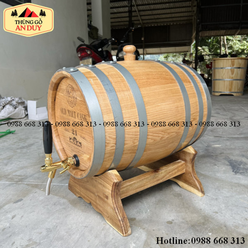 Thùng Rượu Gỗ Chuẩn Mộc An Duy