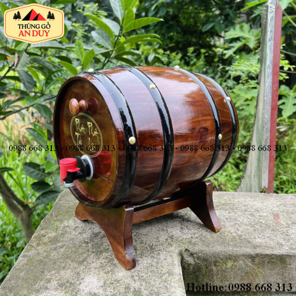 Trống Gỗ Đựng Rượu Vang